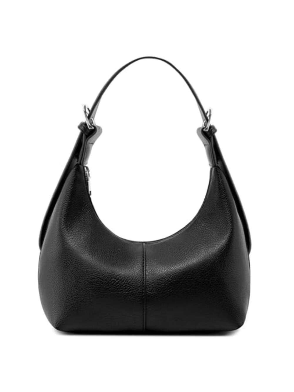 Soft Vegan Leather Crescent Hobo Shoulder Crossbody Bag